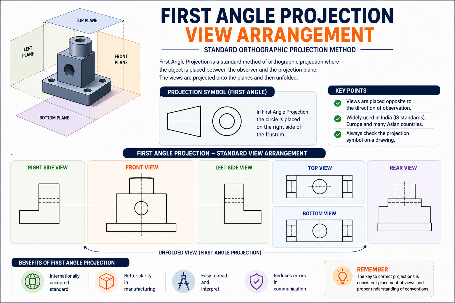 Understanding the Quadrants: Why Engineering Drawings Use 1st and 3rd Angle Projection